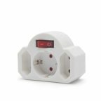 3-as fali elosztó - kapcsolóval 3-as fali elosztó - kapcsolóval