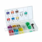   Biztosíték készlet + kiszedő, tárolódobozban - 97 db - 3-30A