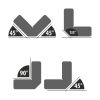 Hegesztőmágnes - 45° - 90° - 135° - 9 kg Hegesztőmágnes - 45° - 90° - 135° - 9 kg