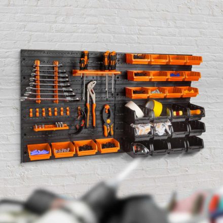 Fali rendszerező, szerszámtartó - 4 db tábla, 47 x 27 cm Fali rendszerező, szerszámtartó - 4 db tábla, 47 x 27 cm