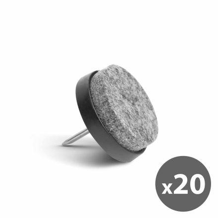 Bútor filcpárna szett (szeges) - 20 db / csomag - szürke Bútor filcpárna szett (szeges) - 20 db / csomag - szürke