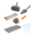 Csepegésmentes festőhenger festékadagoló tartállyal 