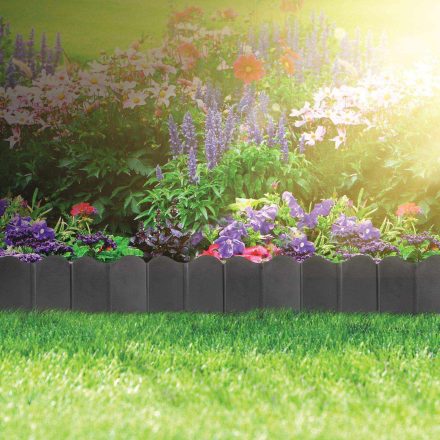 Virágágyás szegély / kerítés - 15 x 14 cm - fekete - 20 db / csomag Virágágyás szegély / kerítés - 15 x 14 cm - fekete - 20 db / csomag