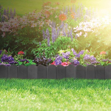 Virágágyás szegély / kerítés - 15 x 14 cm - fekete - 20 db / csomag Virágágyás szegély / kerítés - 15 x 14 cm - fekete - 20 db / csomag