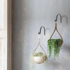   Virágcserép / kaspó akasztó - festett fém - max 4,5 kg - 15 cm