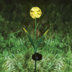   Leszúrható szolár virág - hortenzia - 2 féle - 25 melegfehér LED - 13 x 7 x 65 cm