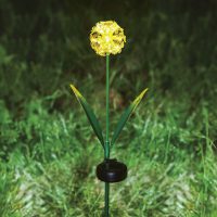   Leszúrható szolár virág - hortenzia - 2 féle - 25 melegfehér LED - 13 x 7 x 65 cm