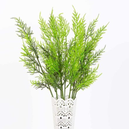 Műnövény dekoráció - leszúrható - zöld - 9 x 45 cm