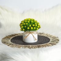   Műnövény dekoráció - apró virág - 3 féle - 18 x 8,5 cm