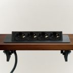 Rejtett elosztó - 4-es - Felnyíló kivitel - fekete