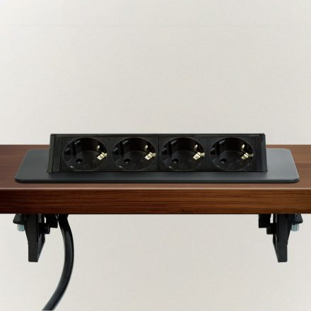 Rejtett elosztó - 4-es - Felnyíló kivitel - fekete