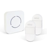   Digitális elem- és vezeték nélküli csengő - Kinetic - 2 kültéri - fehér - kék LED