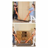   Bútorszállító heveder hátpánttal, csuklópánttal - 2800 x 45 x 1,2 mm - 2 személy részére