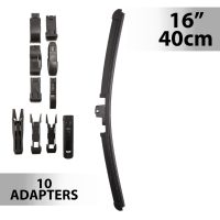Ablaktörlő 16"/40 cm - 10 db adapterrel