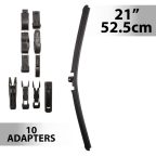 Ablaktörlő 21"/52,5 cm - 10 db adapterrel