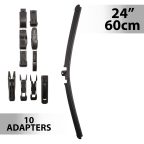 Ablaktörlő 24"/60 cm - 10 db adapterrel