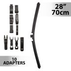 Ablaktörlő 28"/70 cm - 10 db adapterrel