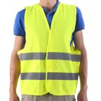 Fényvisszaverő biztonsági mellény – 2. osztály, sárga – EN ISO 20471 tanúsítvánnyal Fényvisszaverő biztonsági mellény – 2. osztály, sárga – EN ISO 20471 tanúsítvánnyal