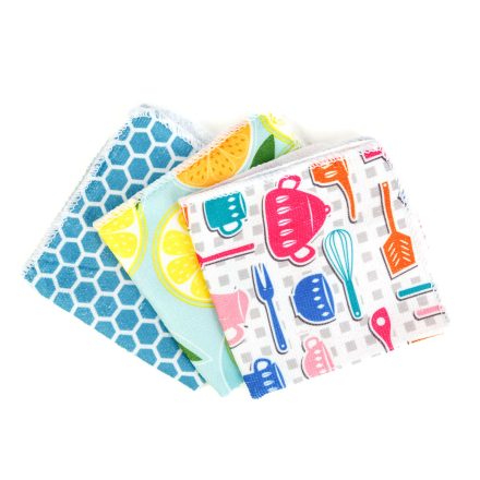 Mikroszálas törlőkendő - 30 x 30 cm - többféle - 3 db / csomag