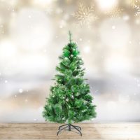   Műfenyő - 150 cm - ezüstfenyő dús ágakkal - PVC - havas