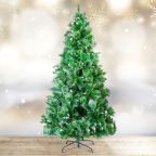 Műfenyő - 210 cm - ezüstfenyő dús ágakkal - PVC - havas Műfenyő - 210 cm - ezüstfenyő dús ágakkal - PVC - havas