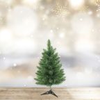 Műfenyő - 60 cm - Nordmann - PVC - sötétzöld