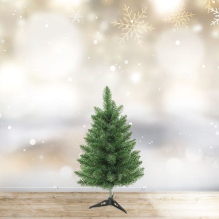 Műfenyő - 60 cm - Nordmann - PVC - sötétzöld