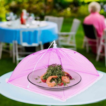 Ételvédő háló - rózsaszín - 30 x 30 cm Ételvédő háló - rózsaszín - 30 x 30 cm