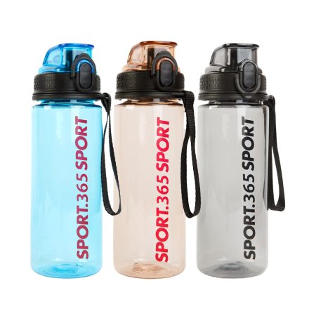 Sport kulacs - műanyag, átlátszó - 600 ml - 3 színben Sport kulacs - műanyag, átlátszó - 600 ml - 3 színben