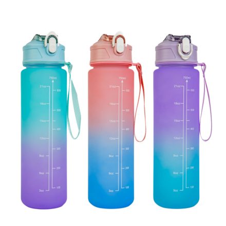 Sport kulacs - 750 ml - opálos - kék-lila színátmenetes