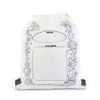 Színezhető tornazsák - 4 filccel - 33 x 27 cm