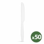   Többször használatos bioműanyag kés készlet - 50 db / csomag