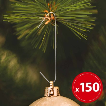 Szaloncukor akasztó - ezüst - 150 db / csomag Szaloncukor akasztó - ezüst - 150 db / csomag