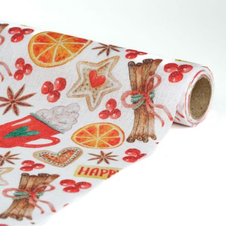 Asztalterítő futó - 180 x 28 cm - 70% poliészter, 30% pamut