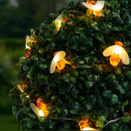 LED szolár fényfüzér - méhecske - 2,3 m - 20 LED - melegfehér LED szolár fényfüzér - méhecske - 2,3 m - 20 LED - melegfehér