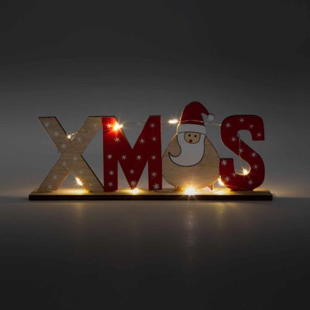 LED-es karácsonyi polcdísz - mikulásos - 21 x 4 x 8,5 cm LED-es karácsonyi polcdísz - mikulásos - 21 x 4 x 8,5 cm