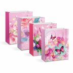 Ajándéktasak - papír - 330 x 102 x 457 mm - 4 féle / csomag - 12 db / csomag Ajándéktasak - papír - 330 x 102 x 457 mm - 4 féle / csomag - 12 db / csomag