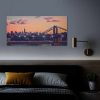 LED-es fali hangulatkép - "New York" - 2 x AA, 38 x 78 cm LED-es fali hangulatkép - "New York" - 2 x AA, 38 x 78 cm