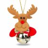 Karácsonyfadísz - Rénszarvas csengettyűvel - 11 x 10 cm Karácsonyfadísz - Rénszarvas csengettyűvel - 11 x 10 cm