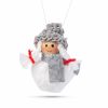 Karácsonyfadísz - poliészter hóember - 10 cm - 4 db / csomag Karácsonyfadísz - poliészter hóember - 10 cm - 4 db / csomag