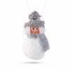 Karácsonyfadísz - poliészter hóember - 10 cm - 4 db / csomag Karácsonyfadísz - poliészter hóember - 10 cm - 4 db / csomag