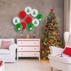 Lufi szett - piros, fehér, zöld, karácsonyi motívumokkal - 10 db / csomag Lufi szett - piros, fehér, zöld, karácsonyi motívumokkal - 10 db / csomag