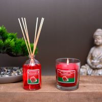   Illatgyertya és illatosító szett - alma & fahéj - 120 g + 100 ml