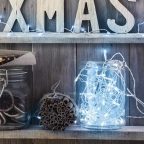   Fényfüzér - 50 db LED - hidegfehér - hálózati - 5 m - 8 program