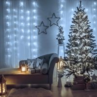   Fényfüggöny - 200 db LED - hidegfehér - hálózati - IP44 - 4,2 m - 8 program