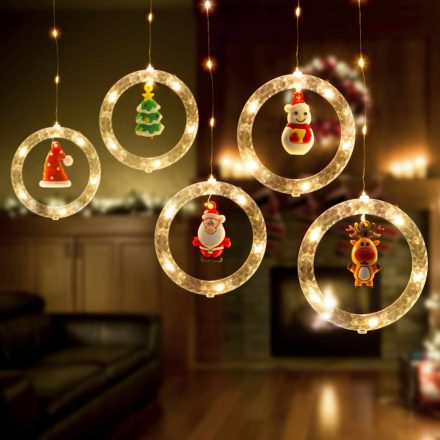 LED-es fényfüggöny - mikulás - 1,8 x 0,5 m - 125 melegfehér LED LED-es fényfüggöny - mikulás - 1,8 x 0,5 m - 125 melegfehér LED
