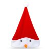 Karácsonyi mikulás sapka - Hóember mintával - 30 x 45 cm