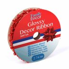 Dekor szalag - fényes - 2,74 m - piros Dekor szalag - fényes - 2,74 m - piros