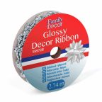 Dekor szalag - fényes - 2,74 m - ezüst Dekor szalag - fényes - 2,74 m - ezüst