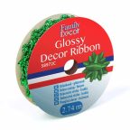 Dekor szalag - fényes - 2,74 m - zöld Dekor szalag - fényes - 2,74 m - zöld